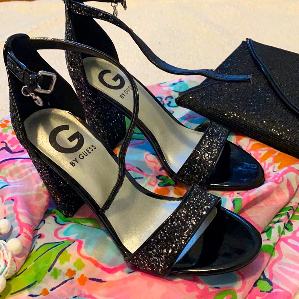 GUESS-Open toe Sandals Black/Silver